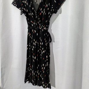 Torrid 1X faux wrap dress with tie belt